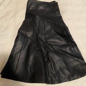 Faux Leather Skirt